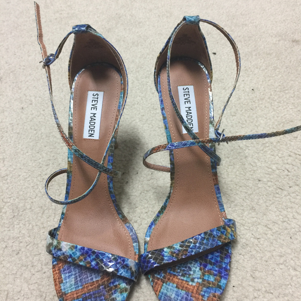 Steve Madden Women's Feliz Dress Sandal snakeskin